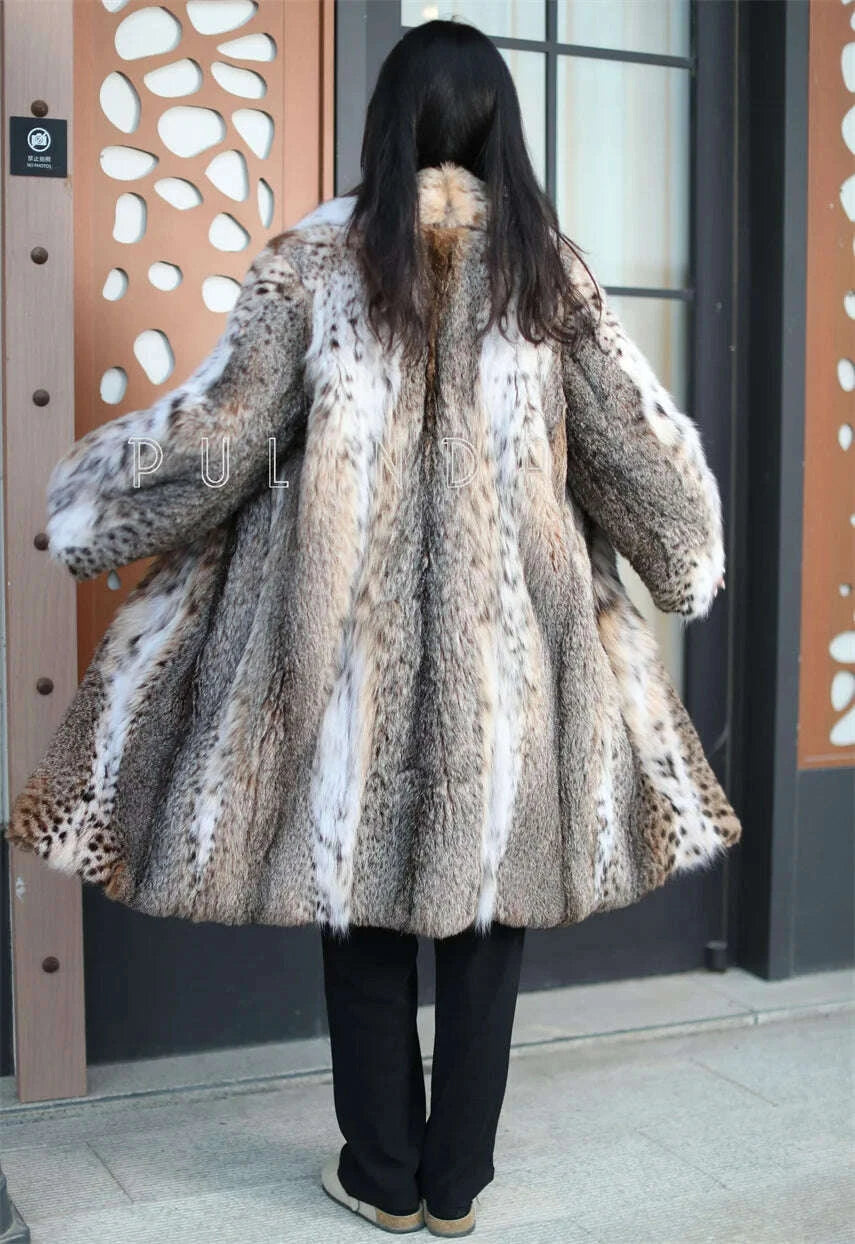Bella Women's Long Coat | Warm Bobcat Fabric, Plus Size 2