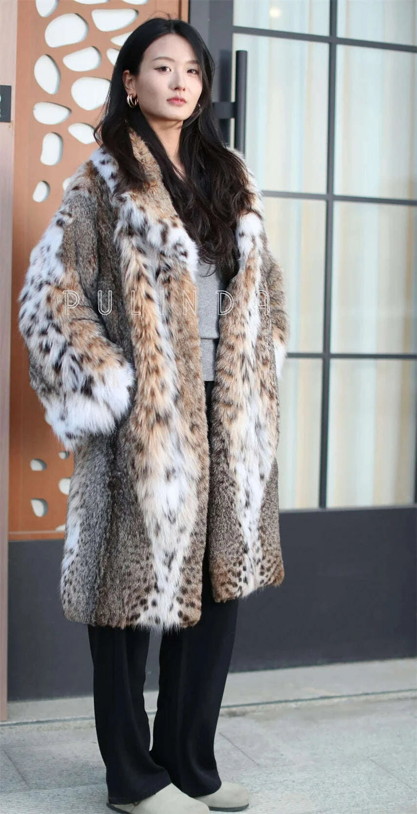 Bella Women's Long Coat | Warm Bobcat Fabric, Plus Size 3