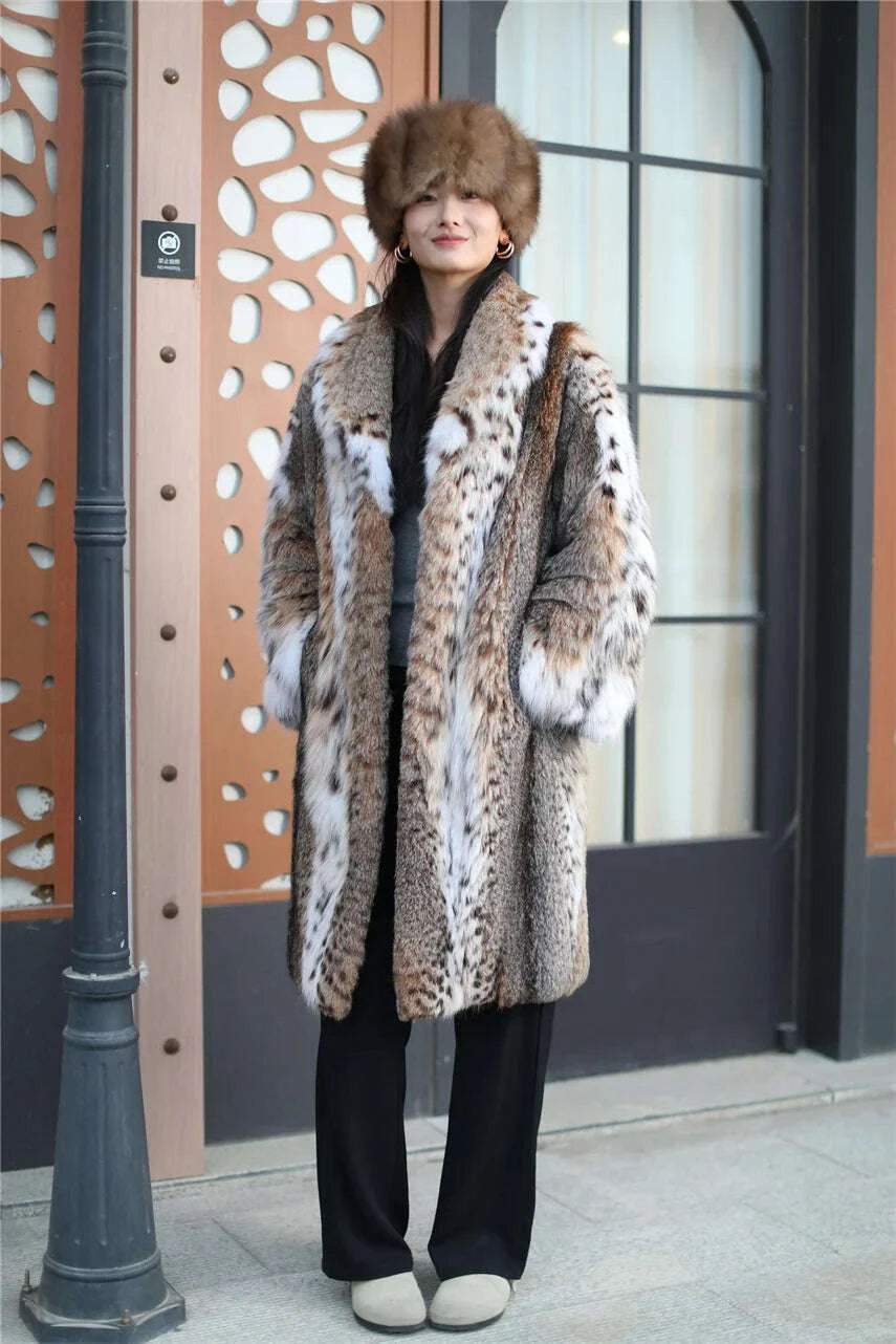 Bella Women's Long Coat | Warm Bobcat Fabric, Plus Size 7