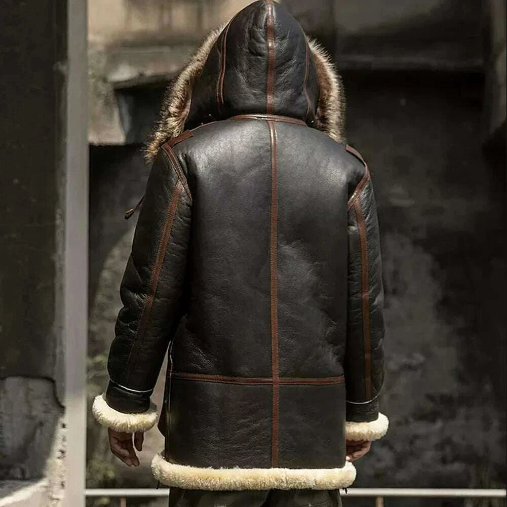 Denny Men's Shearling Jacket | Thick Sheepskin for Winter 2