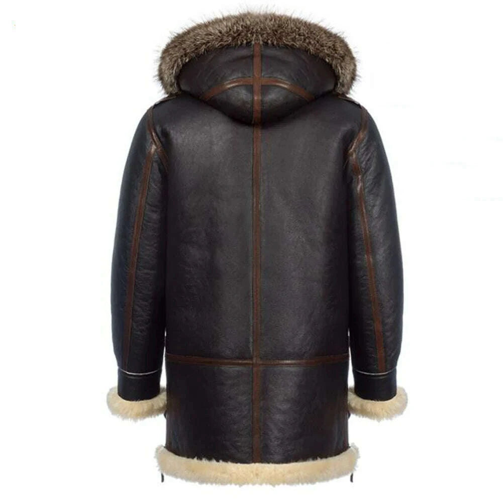Denny Men's Shearling Jacket | Thick Sheepskin for Winter 3