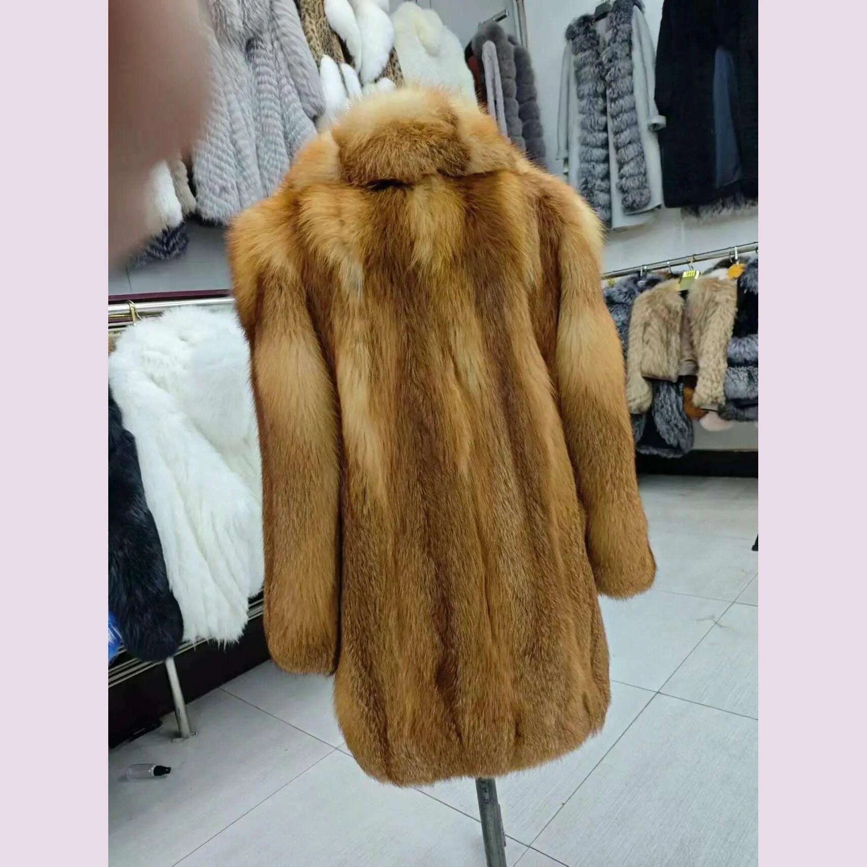 Fiona Women's Fox Fur Coat | 100% Real Fur, Winter Outerwear 3