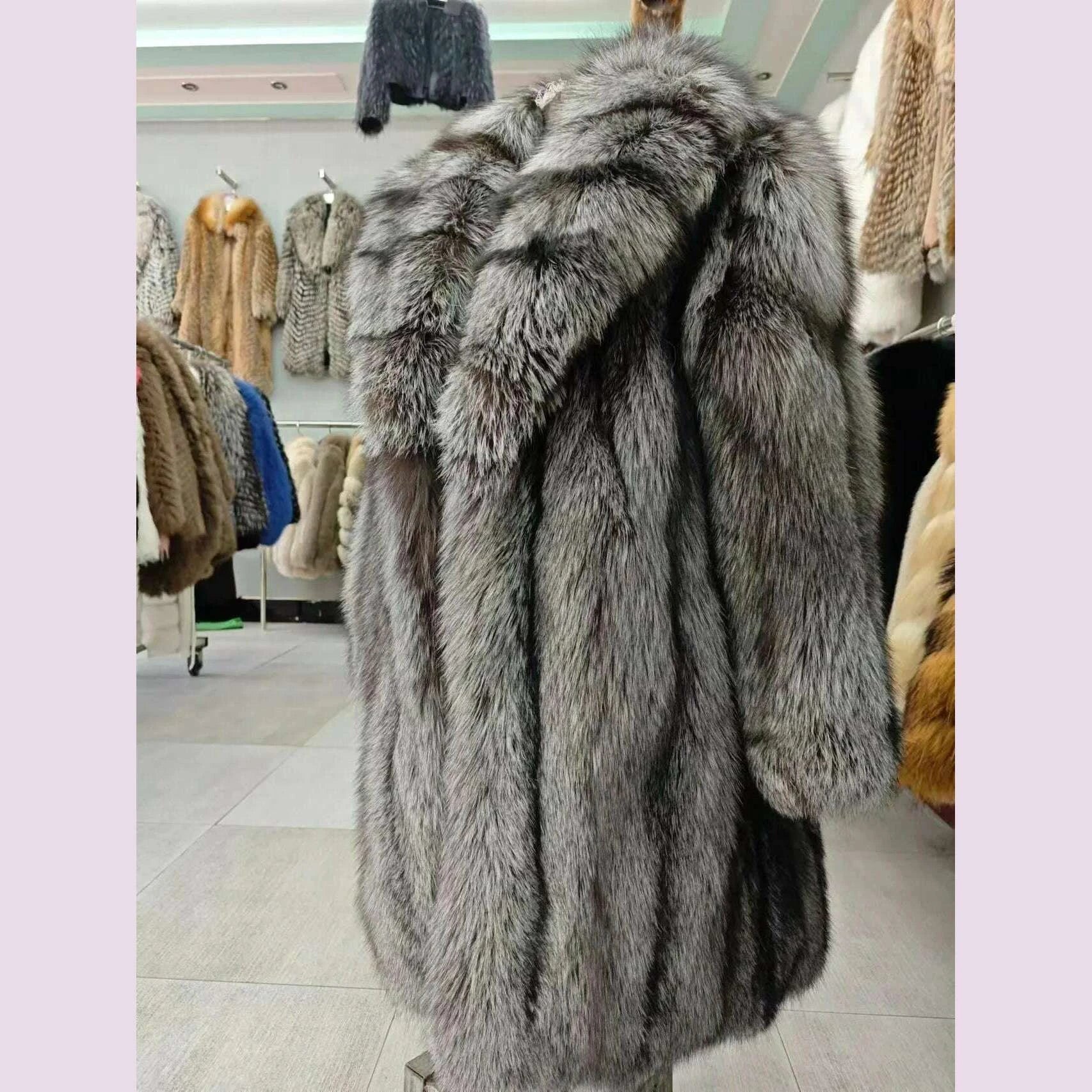 Fiona Women's Fox Fur Coat | 100% Real Fur, Winter Outerwear 4