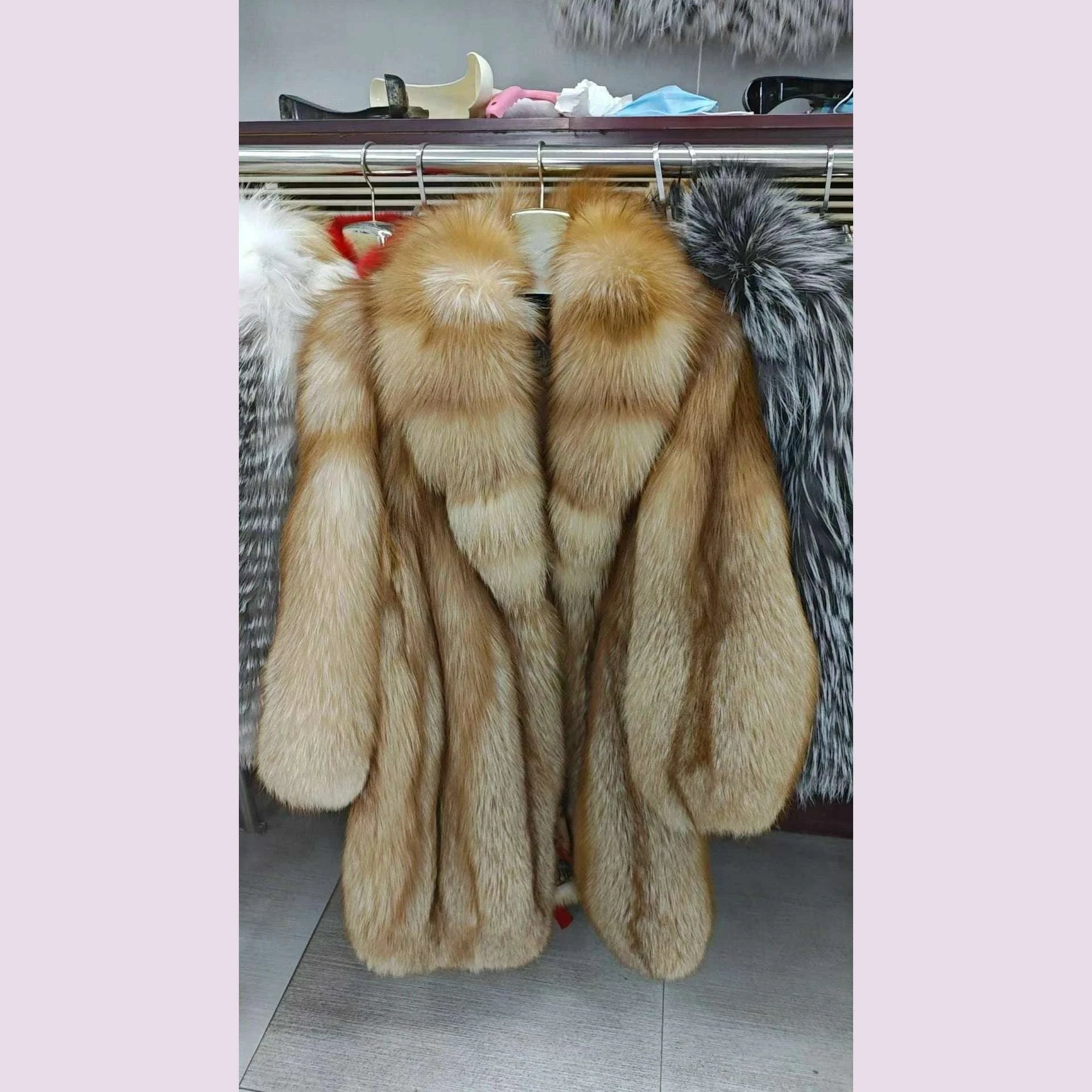 Fiona Women's Fox Fur Coat | 100% Real Fur, Winter Outerwear 6