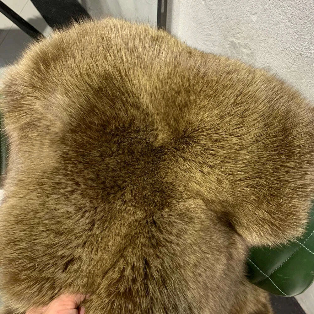 Fiona Women's Fox Fur Coat | Luxurious Natural Fur, Long Sleeve 10