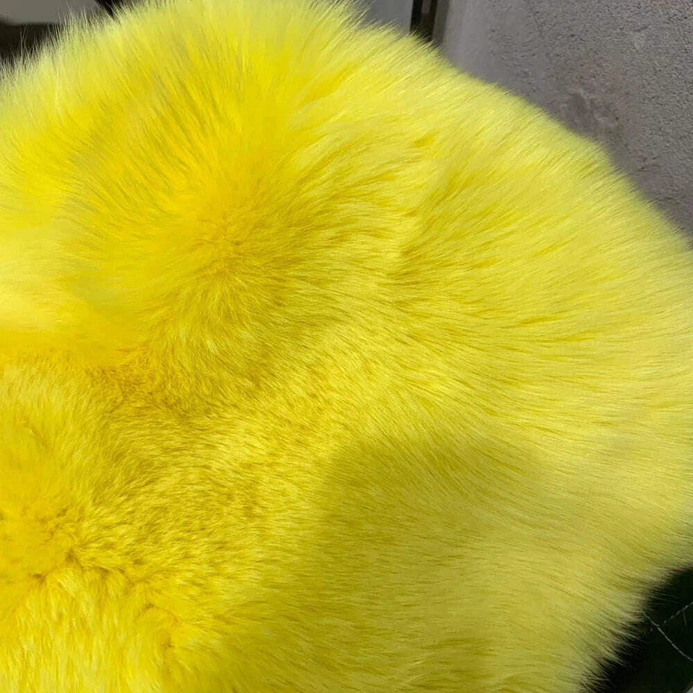 Fiona Women's Fox Fur Coat | Luxurious Natural Fur, Long Sleeve 13