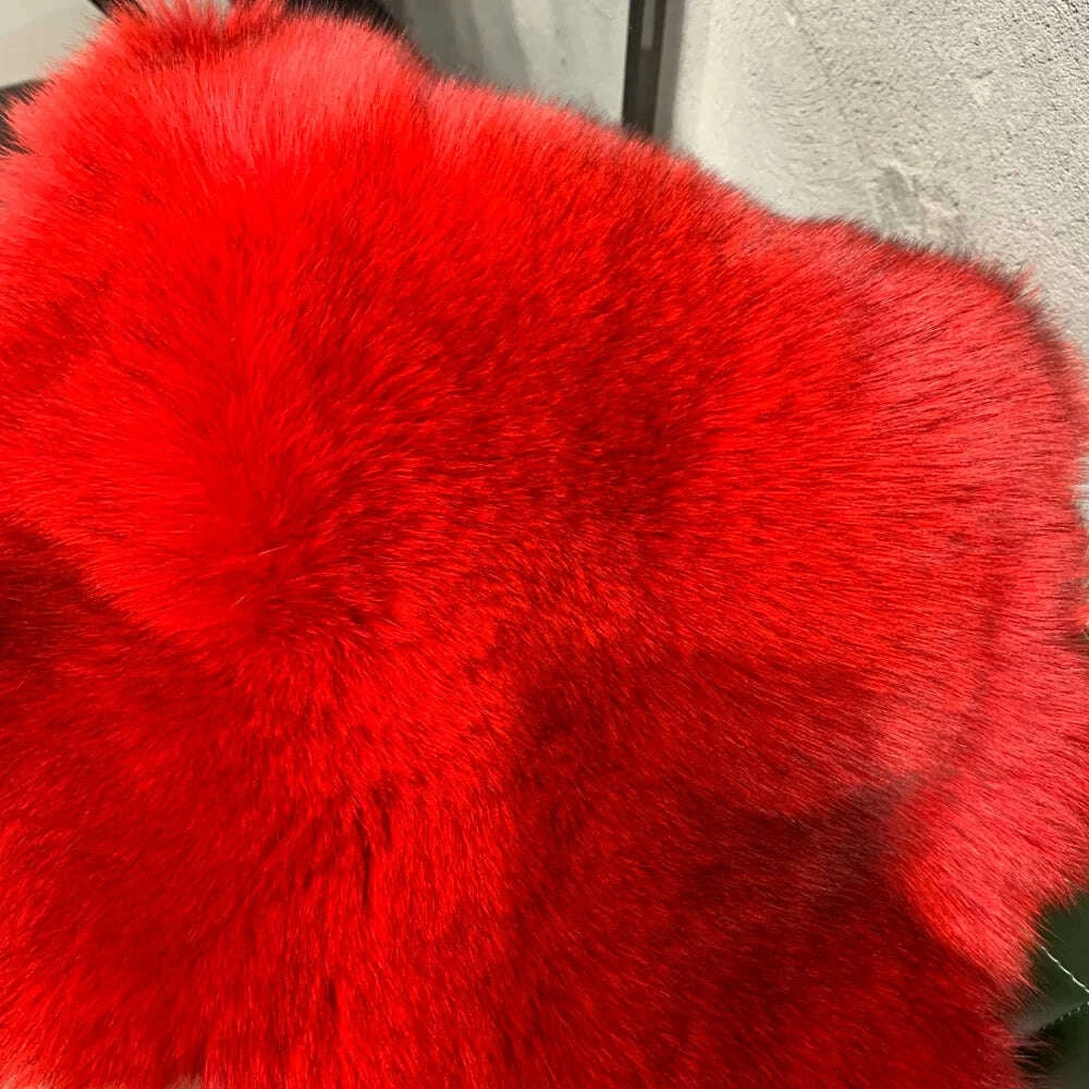 Fiona Women's Fox Fur Coat | Luxurious Natural Fur, Long Sleeve 17
