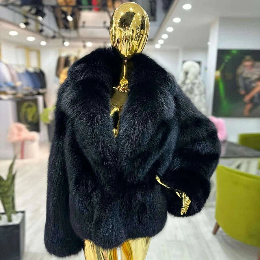 Fiona Women's Fox Fur Jacket | Natural Fur, Elegant Design 1