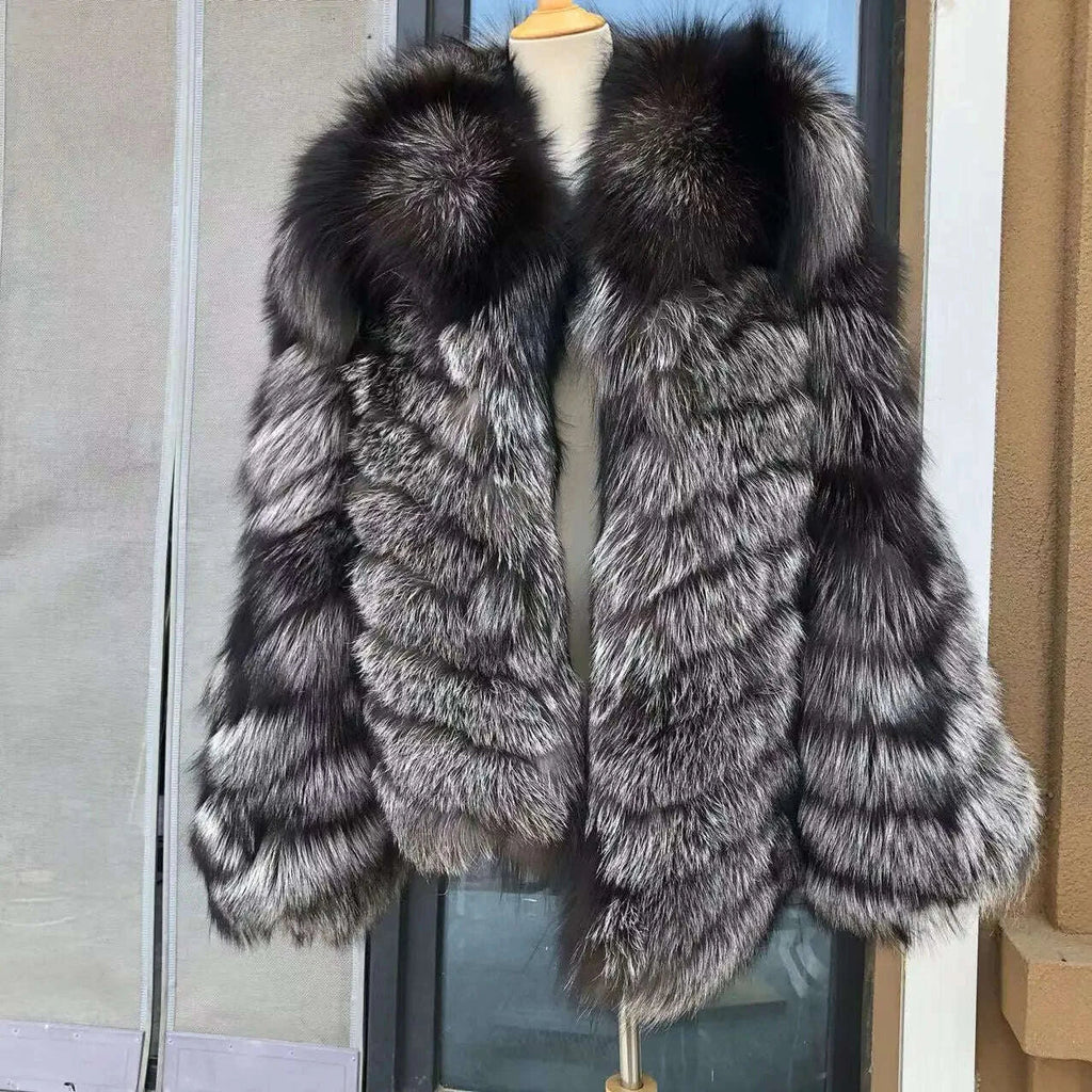 Fiona Women's Fur Coat | Genuine Fox Fur, Plus Size 1