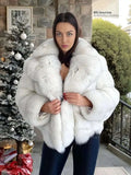 Fiona Women's Jacket | Genuine Fox Fur, Casual Winter Style 0