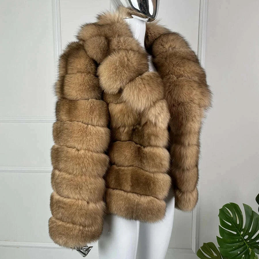Fiona Women's Jacket | Luxurious Genuine Fox Fur Winter Coat 2