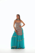 Fiona Women's Sharara Set | Hand Embroidered, Festive Elegance 0