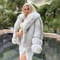 Fiona Women's Winter Coat | 100% Genuine Fox Fur, Elegant 0