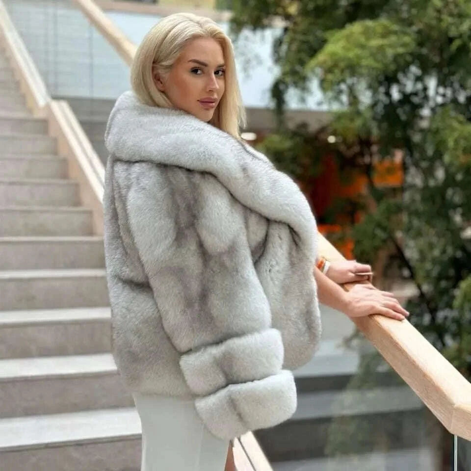 Fiona Women's Winter Coat | 100% Genuine Fox Fur, Elegant 1