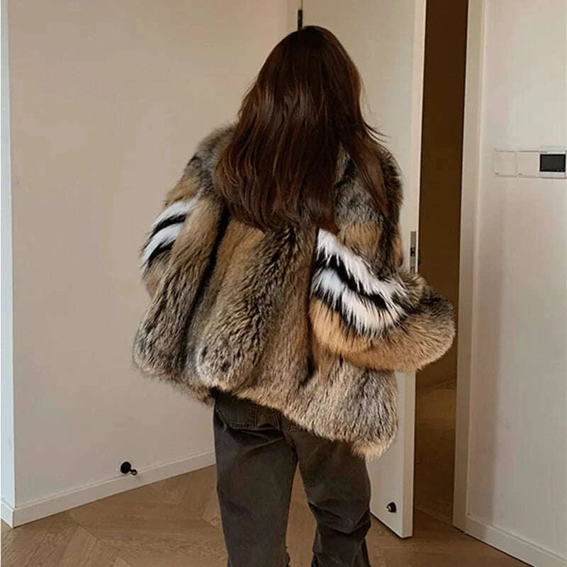 Fiona Women's Winter Jacket | Genuine Fox Fur, Thick and Warm 3