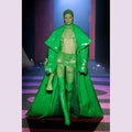 Gina Unisex Long Coat | Patent Leather & Mesh, Statement Piece 0