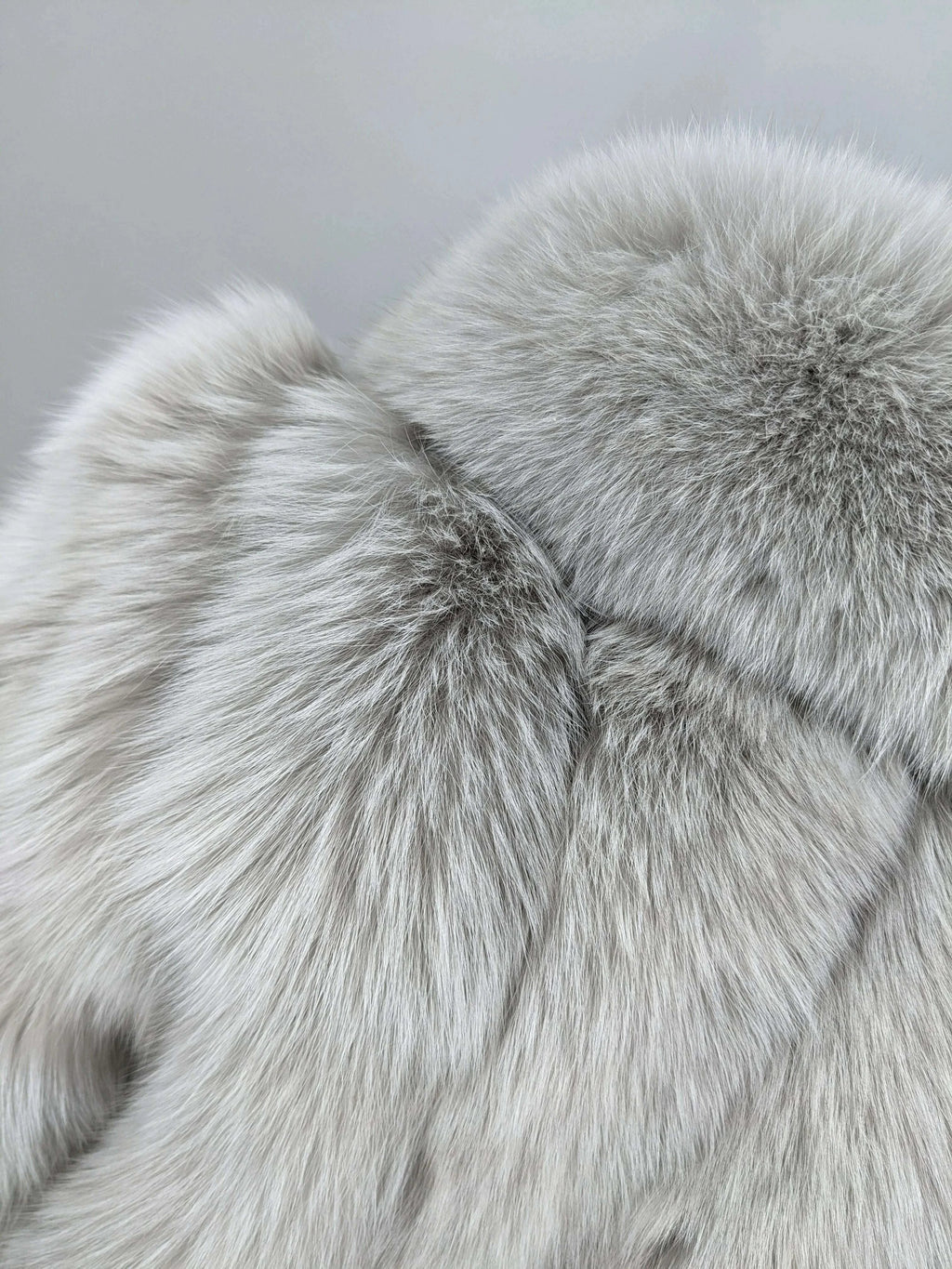 Gina Women's Fox Fur Coat | Luxurious Short Jacket with Fox Fur Collar 8