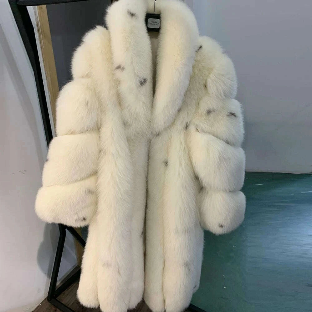 Gina Women's Long Puffer Coat | 100% Natural Fur, Casual Chic 1