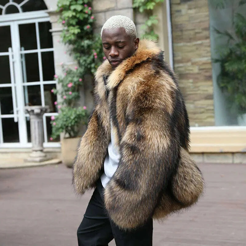 Jasper Men's Winter Coat | Real Raccoon Fur, Casual Luxury 2