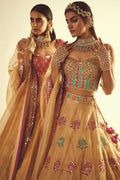 Maya Women's Lehenga Set | Hand Embroidered Gold Tissue 0