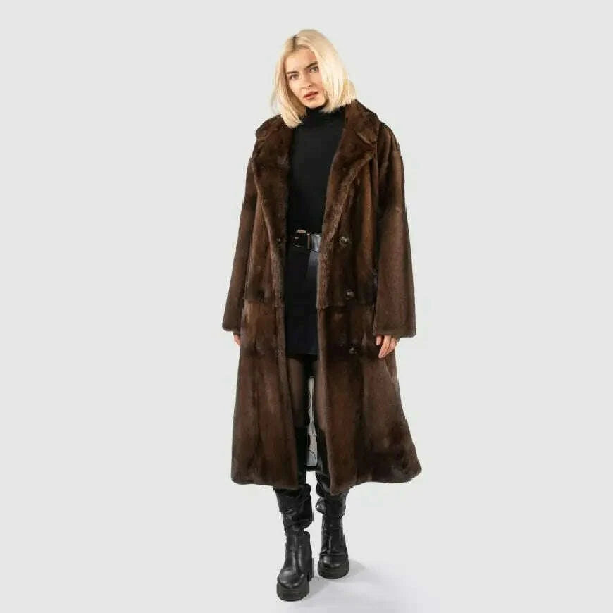 Mina Women's Fur Coat | Real Mink, Winter Warmth 2
