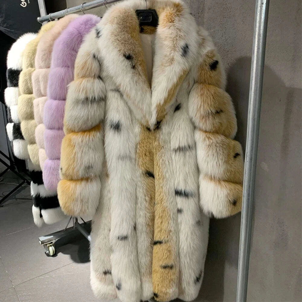 Mira Women's Coat | Genuine Fox Fur, Thick & Warm Winter Outerwear 1