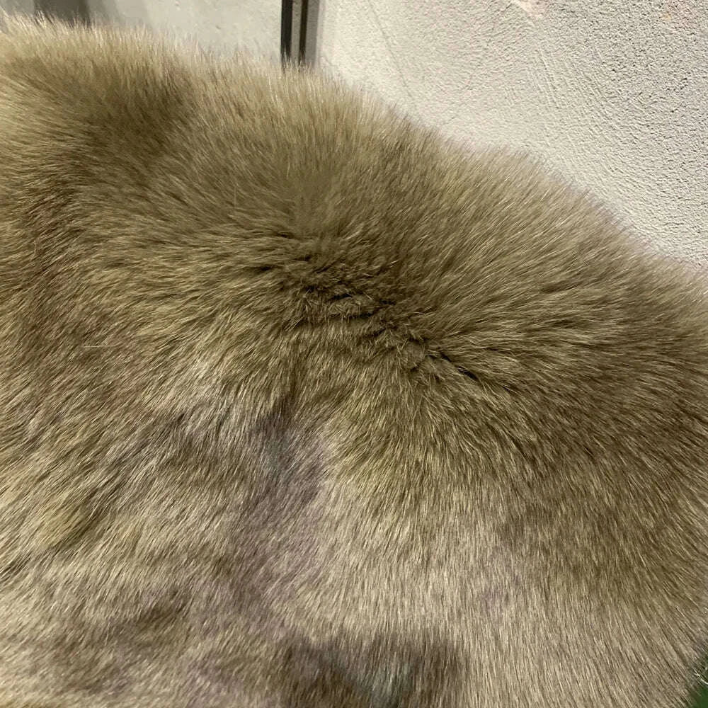Mira Women's Coat | Genuine Fox Fur, Thick & Warm Winter Outerwear 18