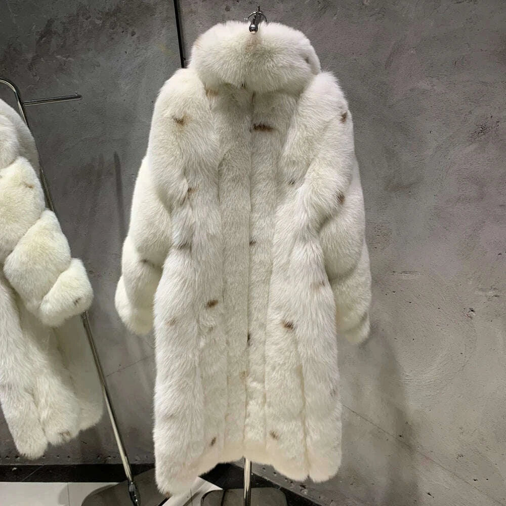 Mira Women's Coat | Genuine Fox Fur, Thick & Warm Winter Outerwear 2