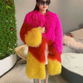 Mira Women's Long Fur Coat | Elegant Mongolia Sheep Fur 0