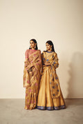 Mira Women's Saree Set | Hand Embroidered Gold Tissue 0