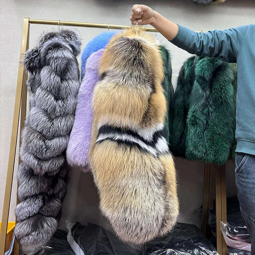 Mira Women's Winter Coat | Genuine Fox Fur, Luxury Outerwear 2
