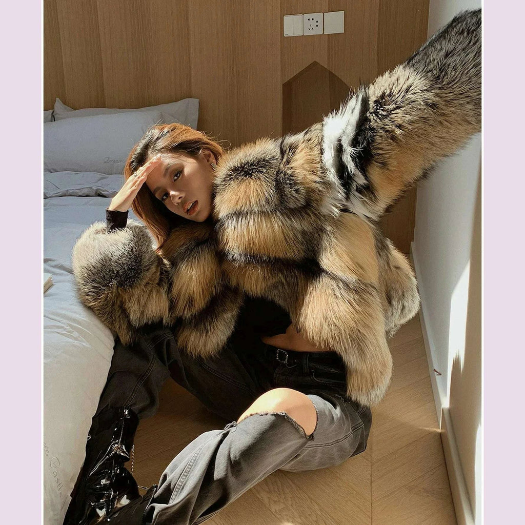 Mira Women's Winter Coat | Genuine Fox Fur, Luxury Outerwear 4