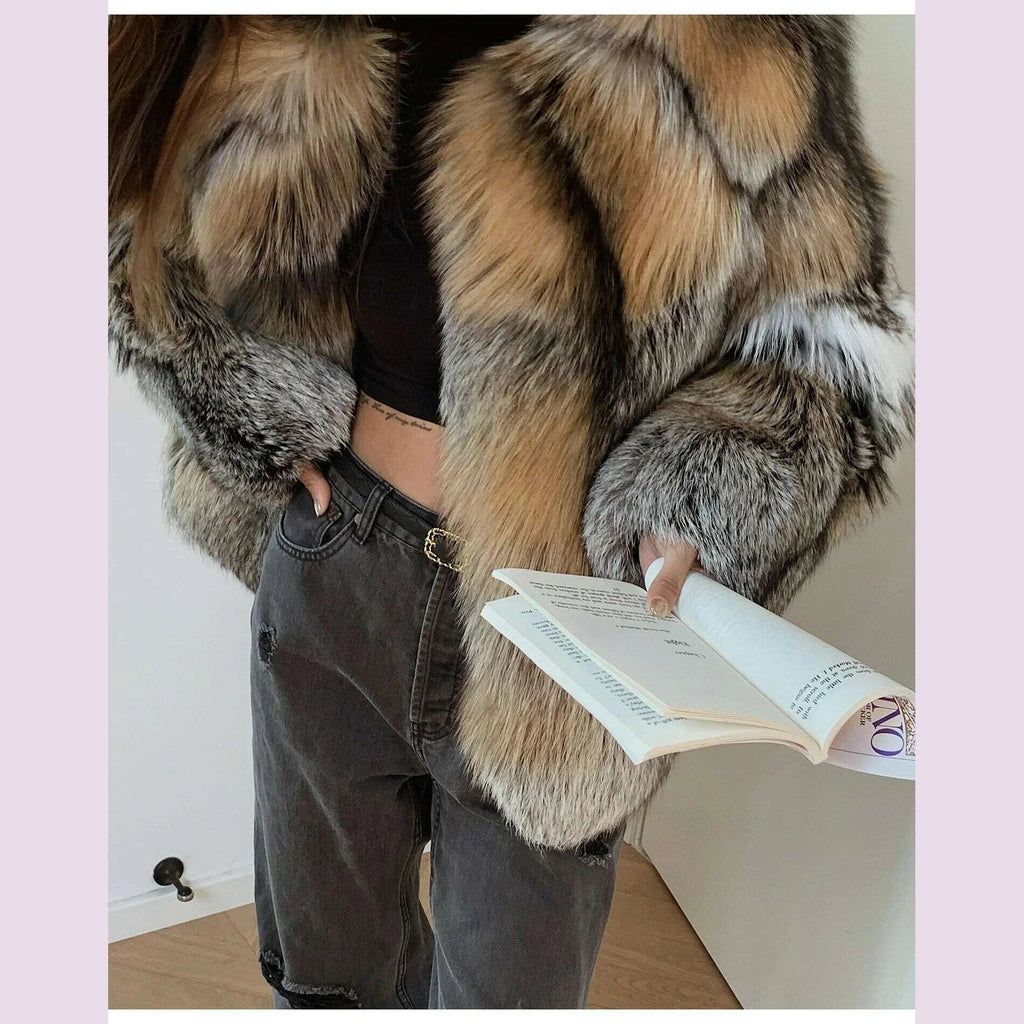 Mira Women's Winter Coat | Genuine Fox Fur, Luxury Outerwear 5