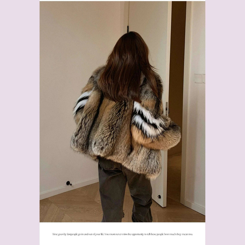 Mira Women's Winter Coat | Genuine Fox Fur, Luxury Outerwear 7