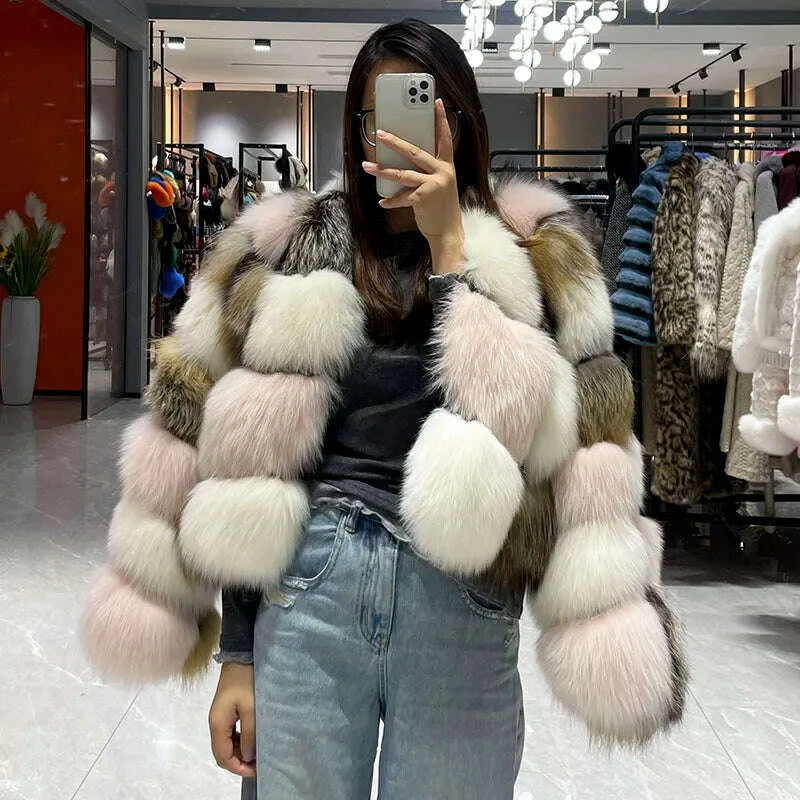 Mira Women's Winter Coat | Real Fox Fur, Thick & Warm 2