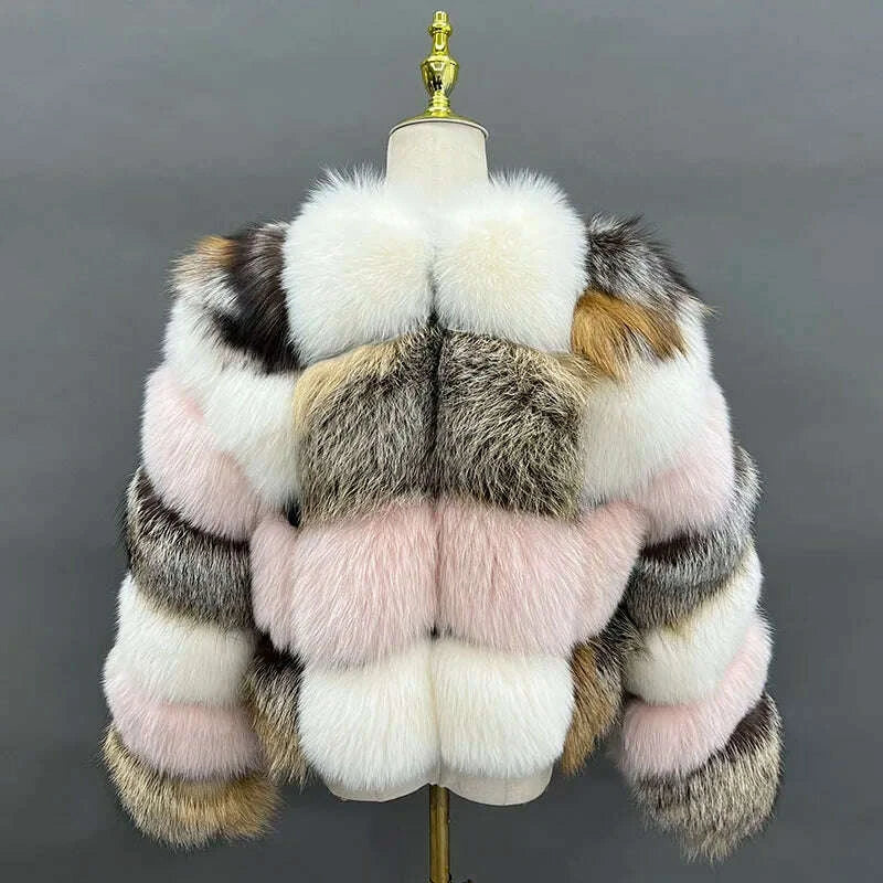 Mira Women's Winter Coat | Real Fox Fur, Thick & Warm 3