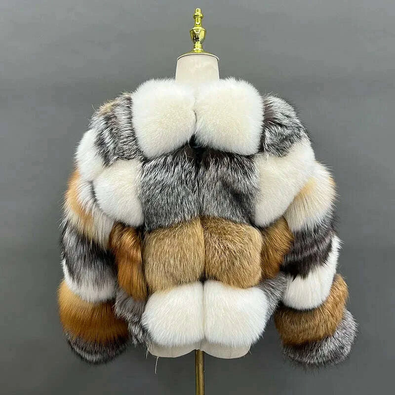 Mira Women's Winter Coat | Real Fox Fur, Thick & Warm 4