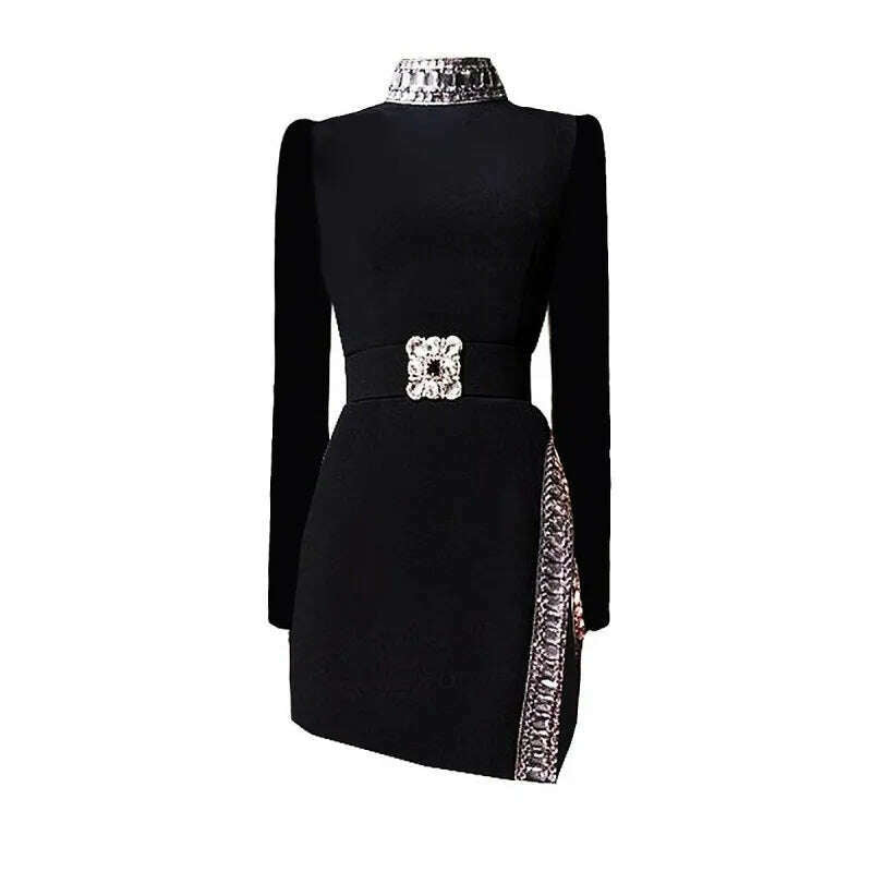 Nina Women's Vintage Jacket | Elegant Design with Diamond Accents 0
