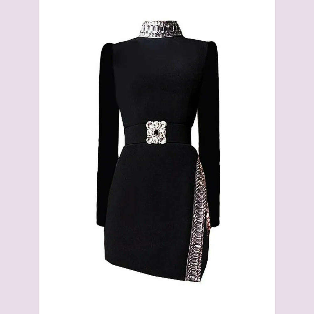 Nina Women's Vintage Jacket | Elegant Design with Diamond Accents 3