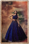 Oriana Women's Lehenga Set | Sequin Detail, One Shoulder 0