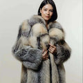 Penny Women's Winter Coat | Thick Faux Fur with English Collar 0