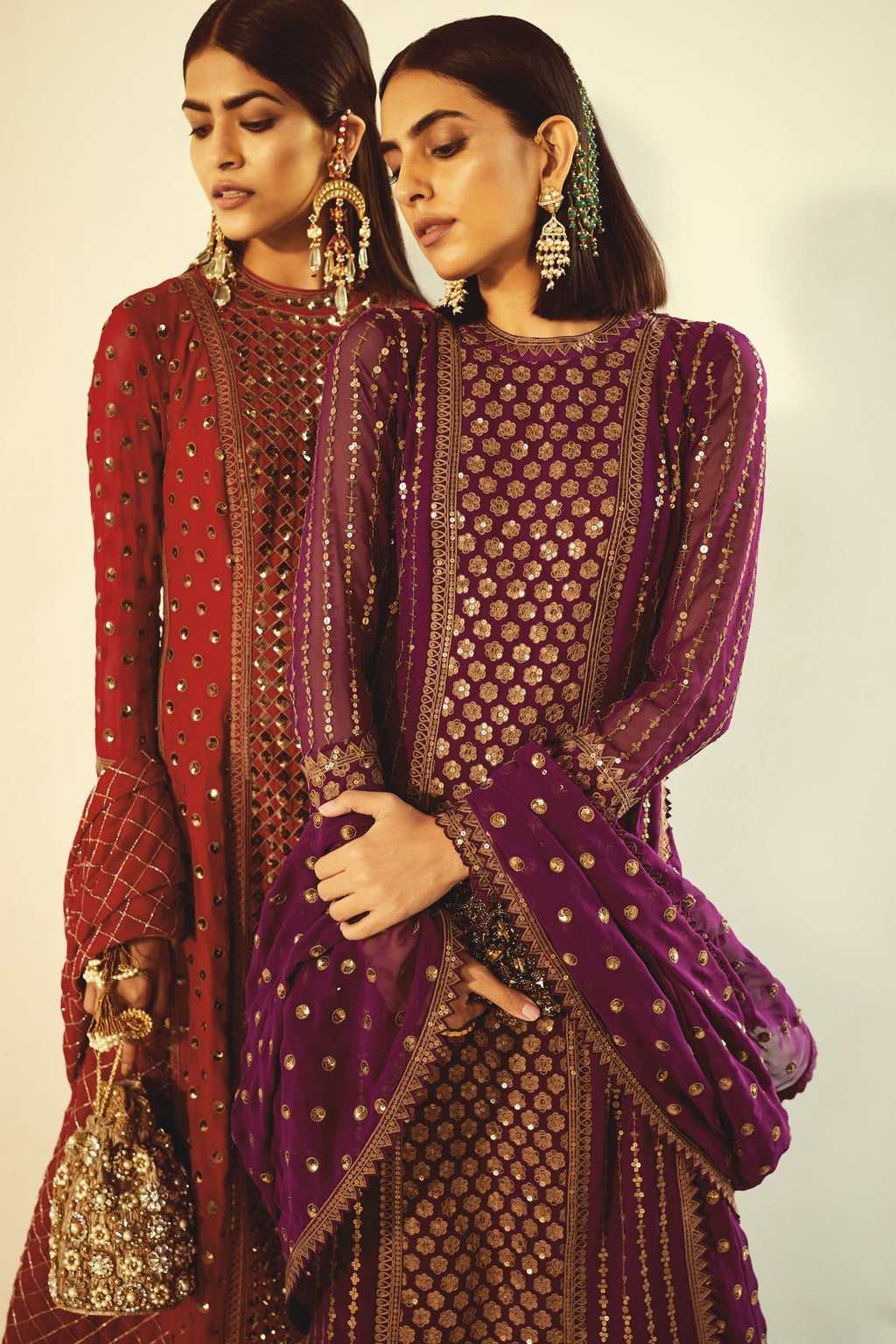 Pura Women's Kurta Set | Hand Embroidered Elegance, Palazzo Style 2