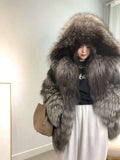 Rhea Women's Faux Fur Coat | Genuine Fox Fur, Winter Luxury 0
