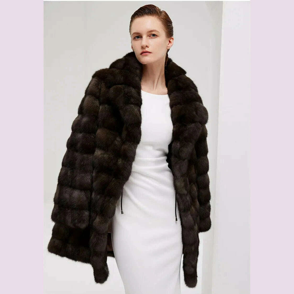 Sable Women's Coat | Vintage Style with Soft Fur 3