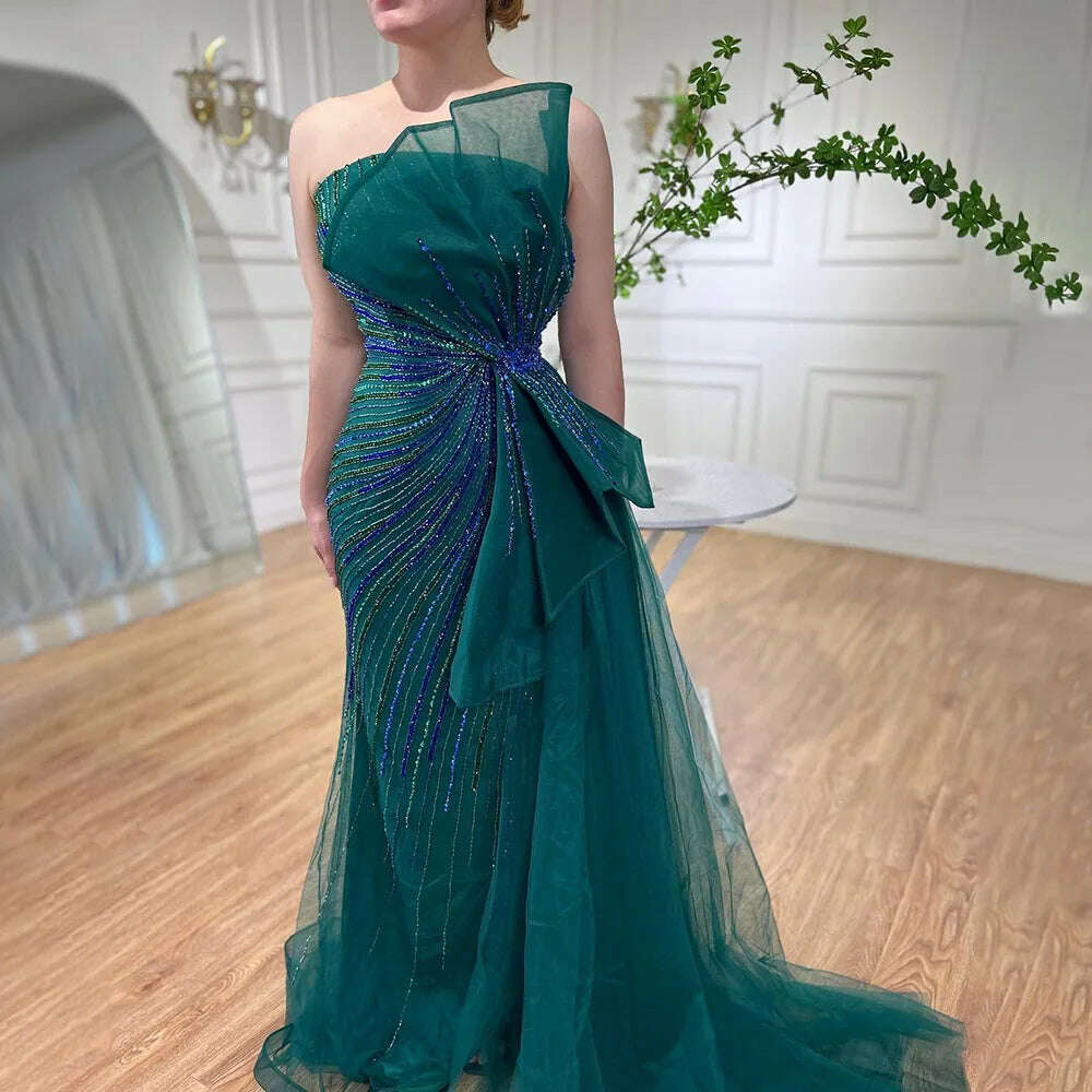 Serena Women's Evening Gown | Beaded Mermaid Design, Formal Dress 0