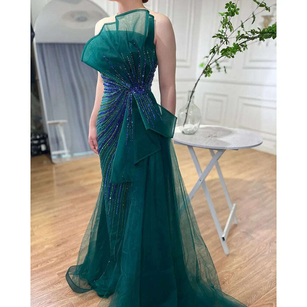 Serena Women's Evening Gown | Beaded Mermaid Design, Formal Dress 2