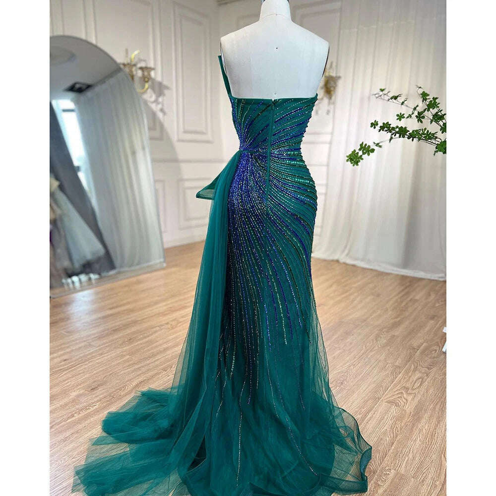 Serena Women's Evening Gown | Beaded Mermaid Design, Formal Dress 5