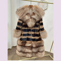 Tara Women's Winter Coat | Genuine Rex Rabbit & Fox Fur 0