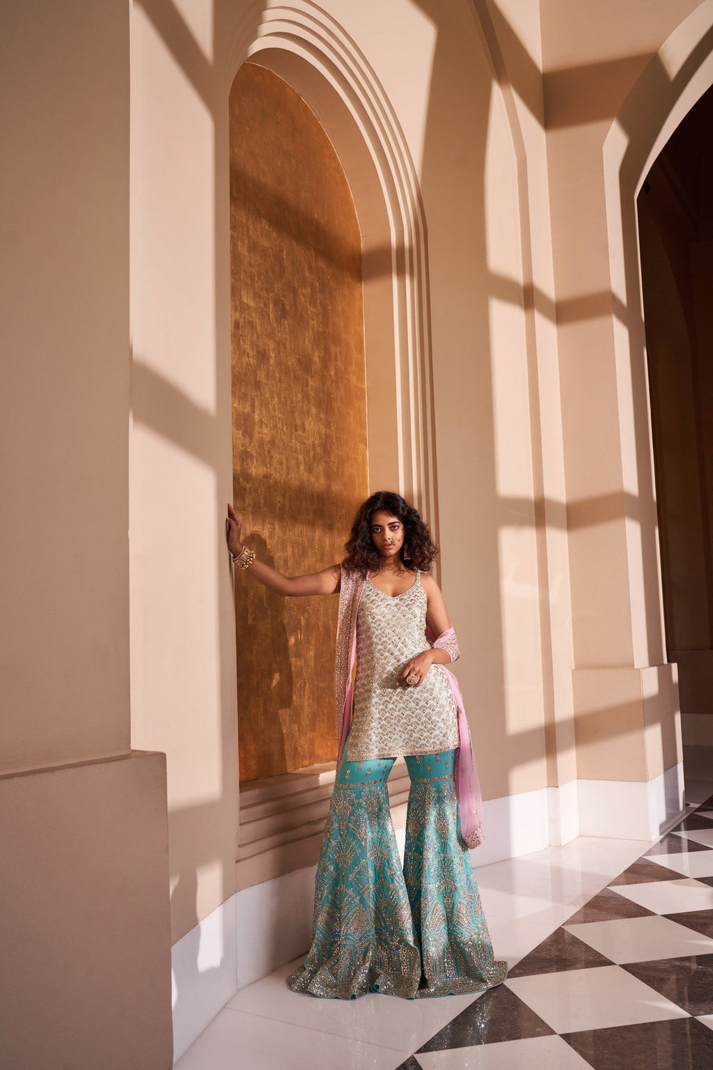 Tia Women's Sharara Set | Intricate Gota Patti Work 0