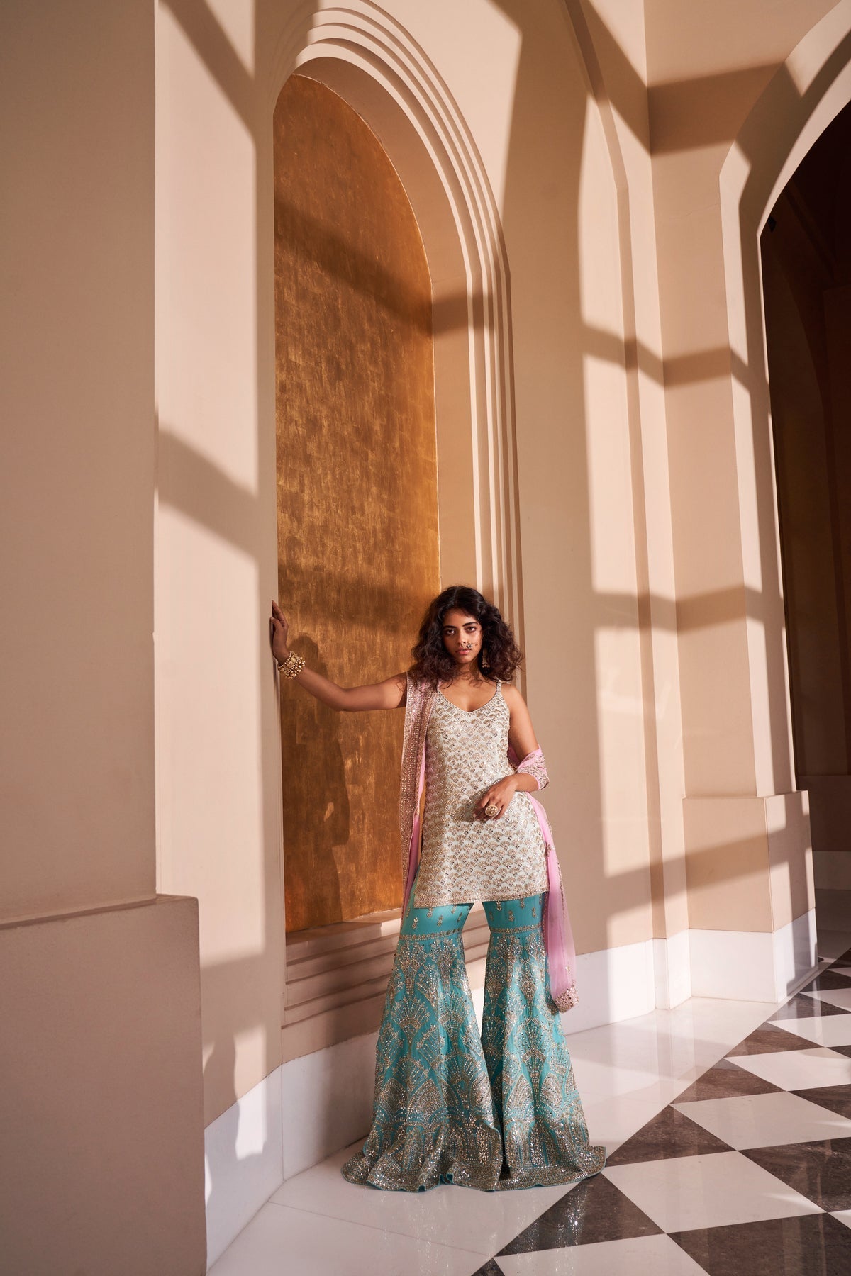 Tia Women's Sharara Set | Intricate Gota Patti Work 0